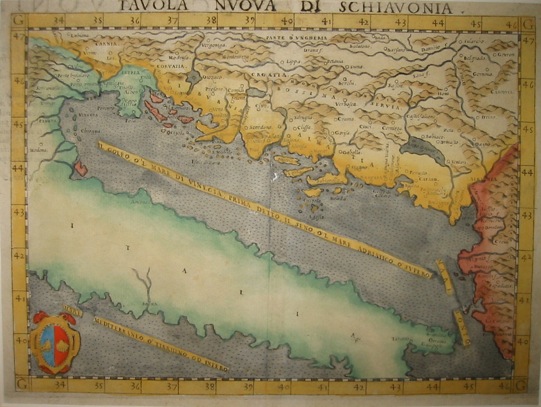Ruscelli Girolamo (1504-1566) Tavola nuova di Schiavonia 1574 Venezia 